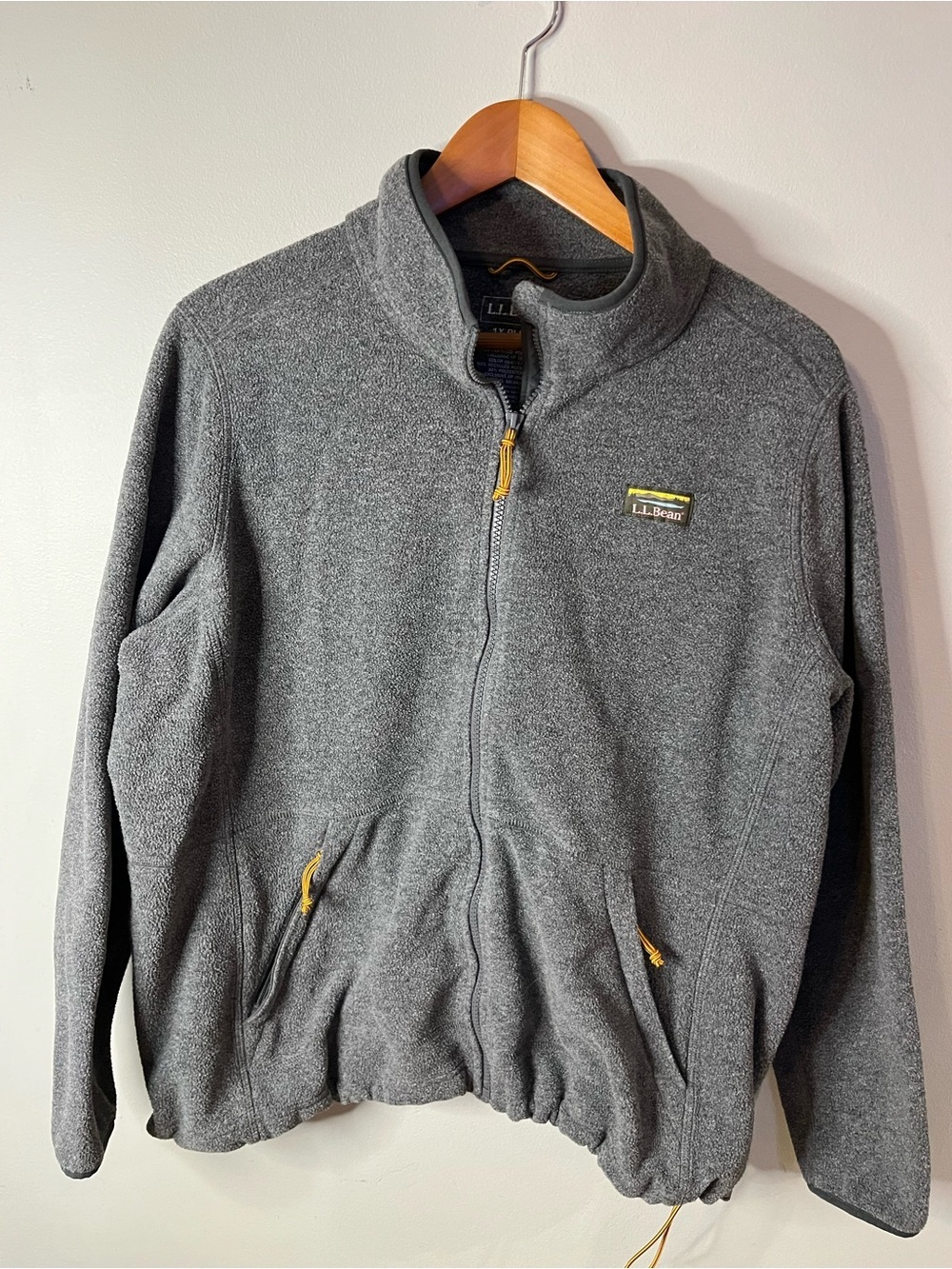 L.L. Bean Fleece Women’s Mountain Classic Gray Full-Zip Jacket Size 1X